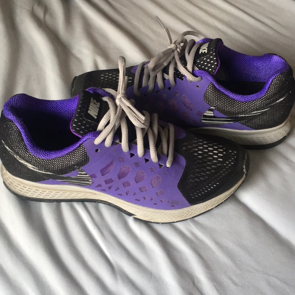 ONE OF A KIND Purple and grey custom made Nikes